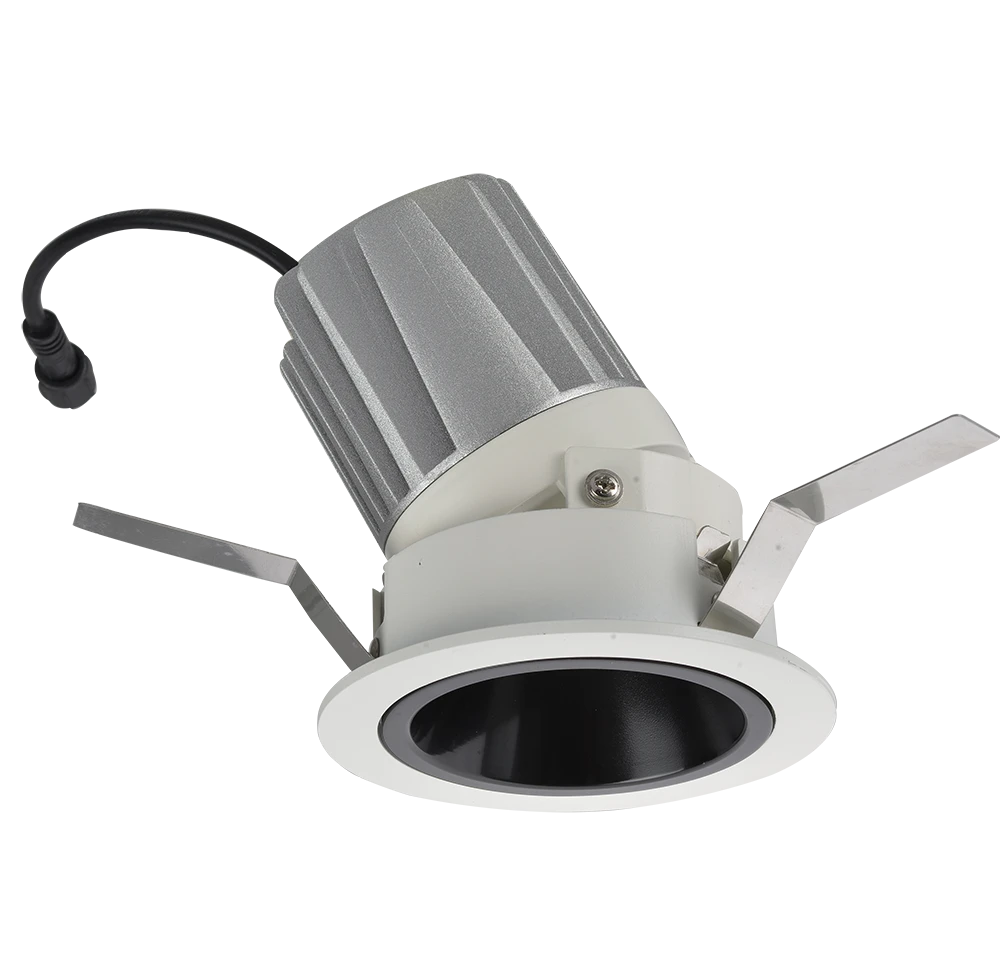 Adjustable RA80/RA90 15W/18W COB Anti-glare Spot Light ceiling ip65 recessed module led downlight