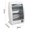 Air Space Mini Portable Electric Quartz Home Heaters With Tip-over Protection