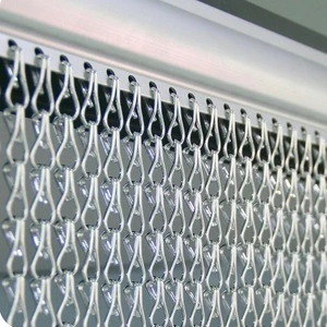 Aluminum Chain Link Curtains, Decorative Chain Fly Screen