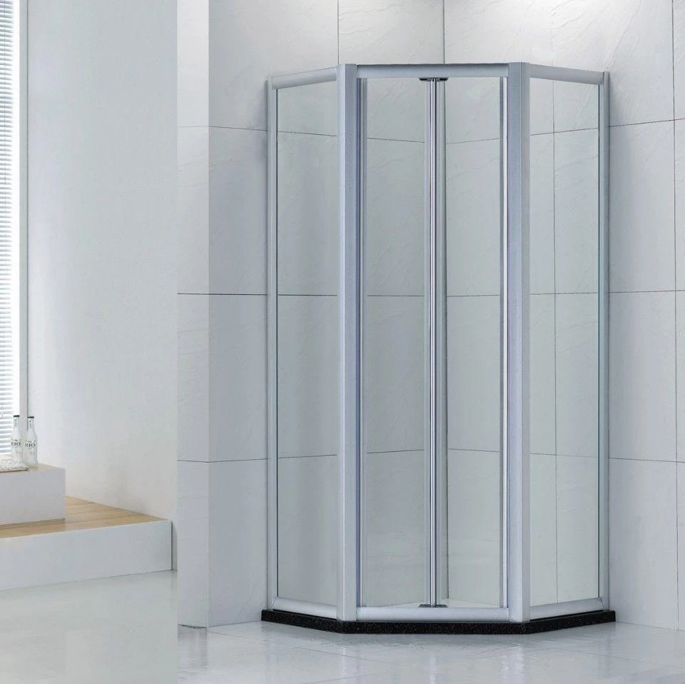 Aluminum material shower door Natural color polishing aluminium for bath room furniture aluminium profile