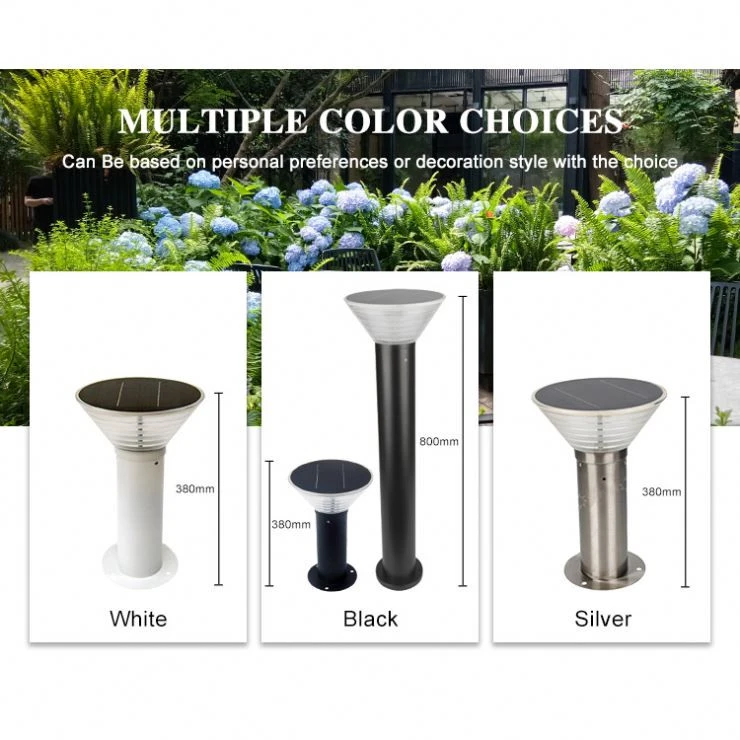 Aluminum +PC garden light series product  lawn lamps solar energy light  for sale