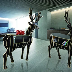 animal bookshelf deer office supplies home decor