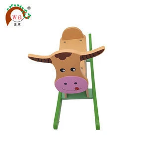 Animals chairs wooden rocking horse toy