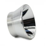 Anodized Custom Led lighting reflect Aluminum By CNC machining process for Lighting Spot light Downlight Stagelig
