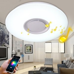 App Remote Controlled Smart LED Bluetooth Music Speaker Ceiling Light
