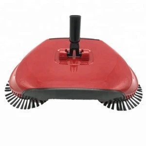 As seen on TV NEW Household hand push floor sweeper scopa magic spin broom 360 BALAI Red