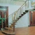 Import Australian indoor curved wood stairs Indoor single stringer wood staircase Used indoor solid wood treads stair L-117 from China