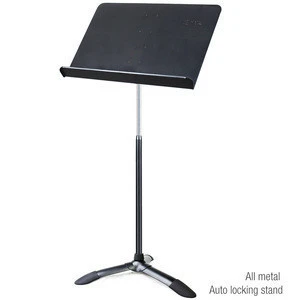 Auto Locking Deluxe Adjustable Premium Orchestra Sheet Music Stand for Music Note Book