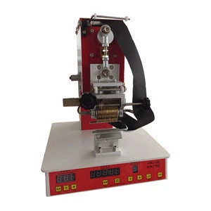 Automatic Brass Digits Metal Letter Serious Number hot embossing machine for production date size printing
