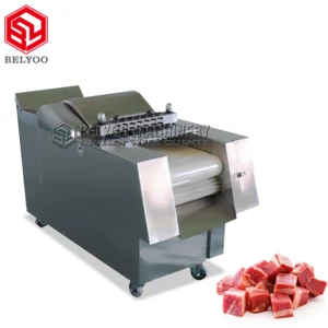 Automatic Fresh Cube Beef Chicken Dicer Cutter Automatic Goat Machine Cut Meat