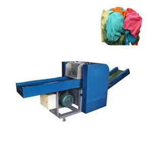 Automatic Straight Knife Fabric Cutter Cotton Yarn Waste Fiber Cutting Old Cloth Recycling Machine Cloth Crushing Machine