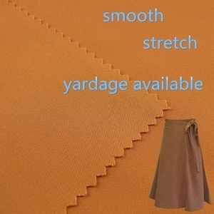 azo free solid smooth stretch 92 polyester 8 spandex fabric for clothing
