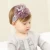 Import Baby Headbands Turban Knotted Big Lace Petals Flower Girls crown crystal rhinestone Hairbands for Newborn Toddler and Children from China