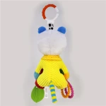 babyfans 2021 new product baby education toy gift plush music panda toys with teether