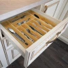 Bamboo Kitchen Drawer Organizer - Expandable Silverware Organizer/Utensil Holder and Cutlery Tray