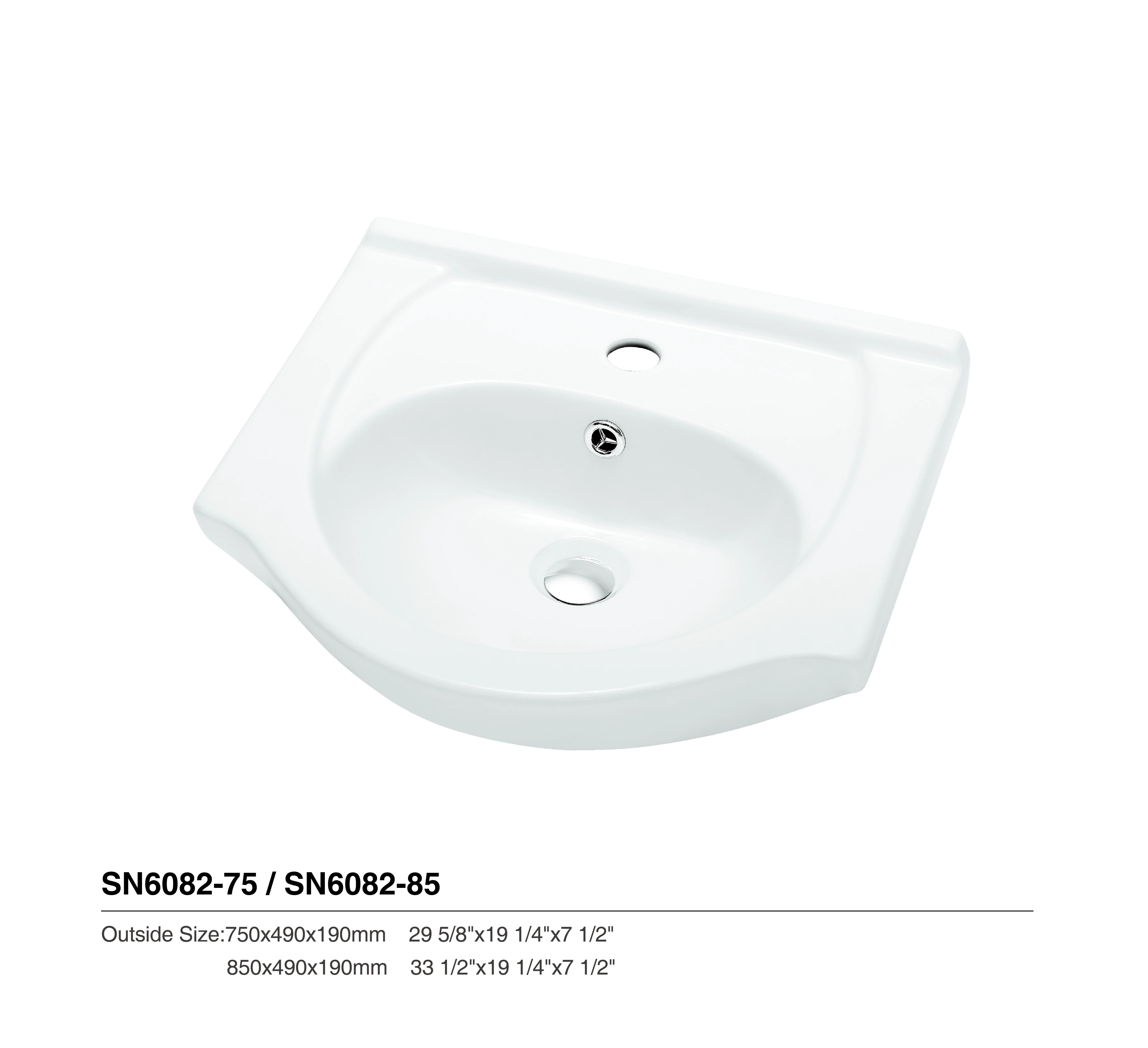 Bathroom Kitchen Wash Basin Cabinet Basin SN6082-75
