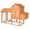 Best Choice Products 80in Wooden Chicken Coop Nest Box Hen House Poultry Cage Hutch w/ Ramp and Locking Doors Brown