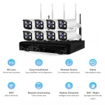 Best product 8ch wireless camera kit 2mp cctv security recording system kit with Outdoor HD IR Night Vision bullet ip camera kit