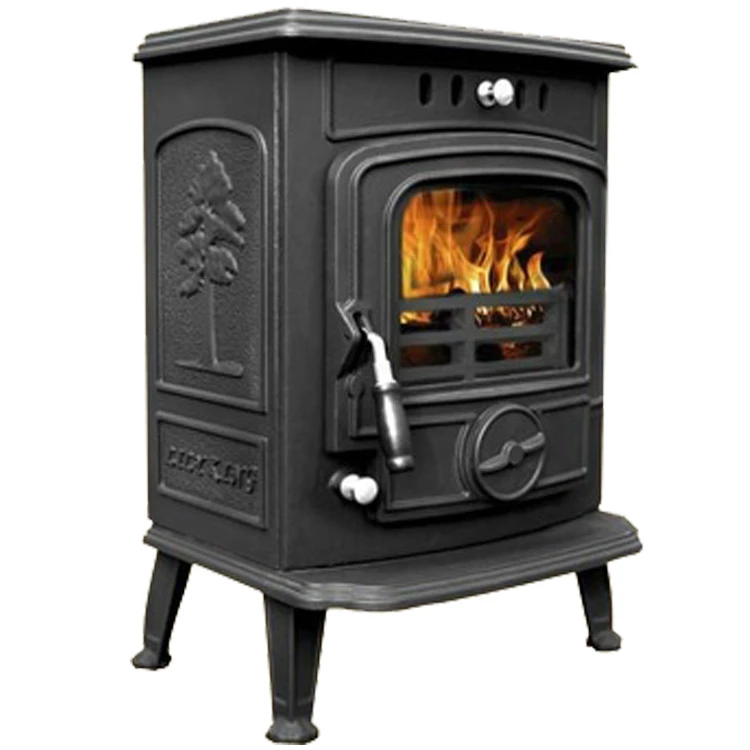Best Sale Black Paint Freestanding Home Heating Cast Iron Fireplace