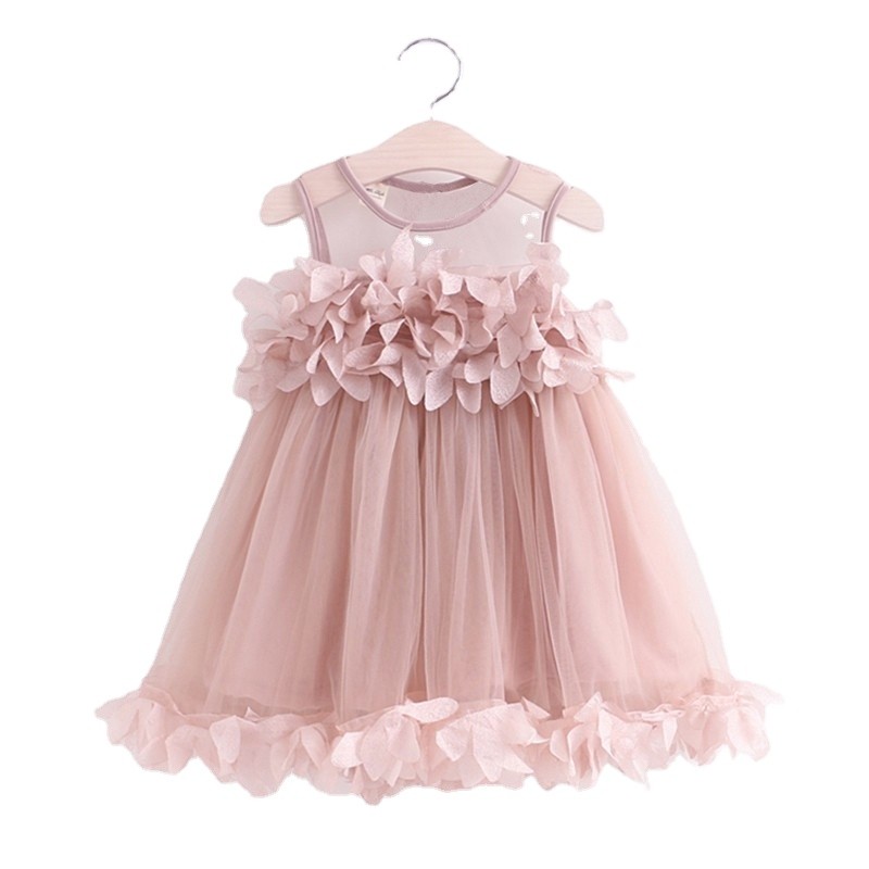 best sale new fashion personality beautiful lace baby cotton birthday mini dress