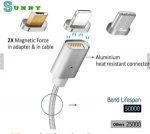 Best Seller Quick Charging 2A 3 in 1 Magnetic Charging Data USB Cable