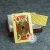 Import Best selling 4 color printing logo etched customized advertising branded metal playing cards from China