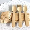 Biodegradable Wooden Cutlery Travel Set With Bag Wooden utensils size 160mm for party and daily use, serving in restaurant