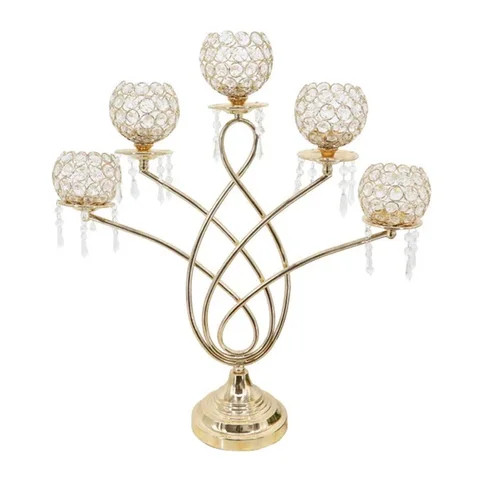 Black Coated  Metal Candle Stand Elegant For Home Hotel Table Top Lighting Decor Usage Cnadle Holder In Wholesale Price