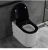 Import Black Cover Powerful Flush Bathroom Ceramic One Piece  Electric Wc Intelligent Toilet from China