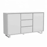 black painting with door and drawer sideboard