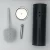 Import Black Stainless Steel Bathroom toilet Brush Set with Holder from China