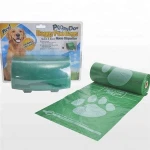 Blocke Headed dog poop bags / pet waste bags on roll