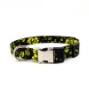 Bohemian style multicolor pet collar canvas leash adjustable dog collar