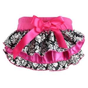 Boutique Infant Toddler Satin Ruffles Bloomer Newbron Baby Girls Bloomer Cute Underwear