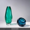 Brick And Stone Cut Surface Creative Art Blue Green Dry Vase Table Decoration Table Decoration