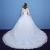 Import Bride married a word in the shoulder sleeves lace big trailing slim wedding dress from China