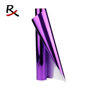 C-PU# Design fabric & textile transfer film , solid color leather PET material purple heat transfer , printing for t shirt