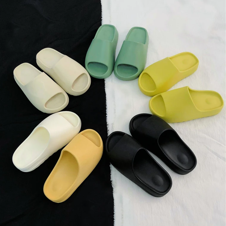 Candy color High Quality logo Custom Slides Ladies Men EVA Slides Shoes Women beach sandals Slippers