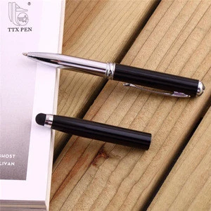 Capacitive Touch Screen Pen with Stylus Screen metal led light laser pen for Smartphone