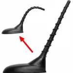 Car antenna Bright black 7" Rubber Radio Signal car Antenna For Dodge Journey Avenger Jeep Cherokee Liberty