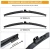 Import Car Black Multifunctional  Windscreen Wiper Blades from China