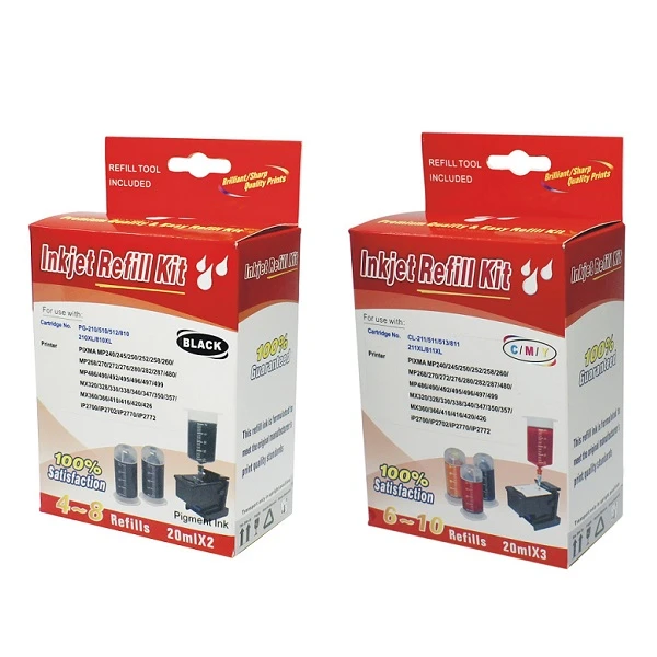 Cartridge Refill Kit for HP 802/803/678 Color ink cartridge