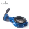 Cast iron/ductile iron wafer PN16 butterfly valve with level