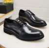 Casual leather shoes mens leather thick-soled business black lace-up soft-soled soft-soled leather shoes