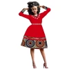 Casual Loose Print Lace Dresses Bazin Riche African Print Dresses for Women Traditional Plus Size African Clothing Party SSCLD14
