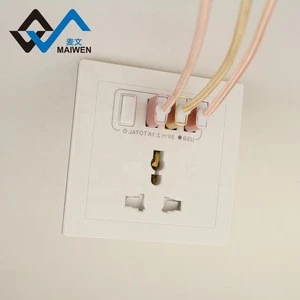 CE Certificated Three USB Guangzhou Supplier Socket 10A 250V Universal Wall Switch