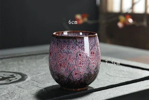 Ceramic 150ML China Tea Cup Kiln Change Ceramic Home Tea Cup Creative ceramic cup