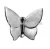 Import Ceramic Porcelain Animal Insect silver gold Butterfly Figurine For Decoration from China