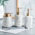 Import Ceramic Terrazzo  Lotion Shampoo Liquid Soap Dispenser Pump Bottle Bathroom Set Home  Decoration Bathroom Accessories from China