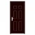 Import cheap 6 panels white bedroom office bathroom american 4mm steel doors steel frame and lock accessory from China